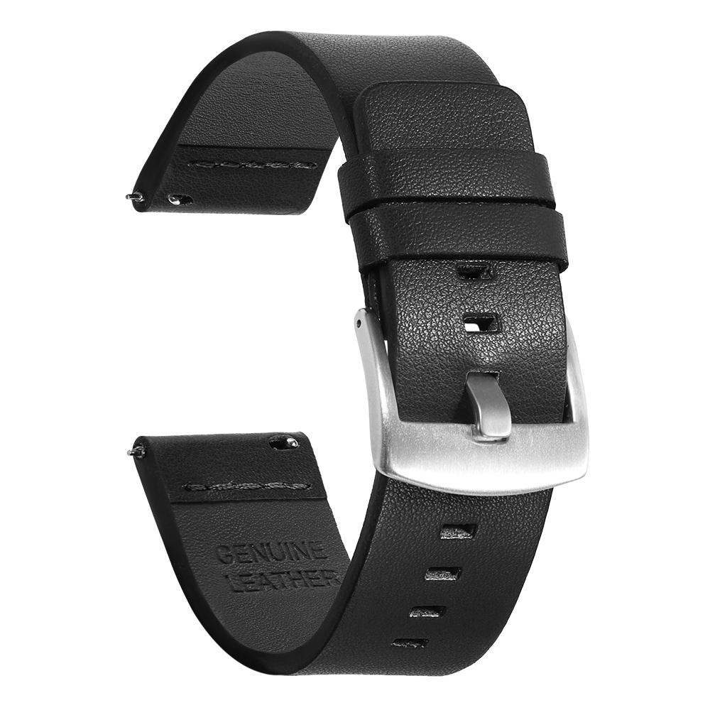 Vintage Oil Wax Genuine Leather Watch Strap 18mm 20mm 22mm 24mm Brown Black Watchbands for Samsung Galaxy Watch Band Bracelet