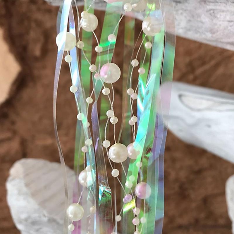 Glass Pearl Jellyfish Pendant Beach Christmas Decoration Christmas Tree Decoration Pendant Four Sets Hang Up