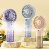 Misting Handheld Fan with 4 Speeds Settings Portable Mist Spray Summer Cooling Fan USB Rechargeable Travel Outdoor Personal Fan