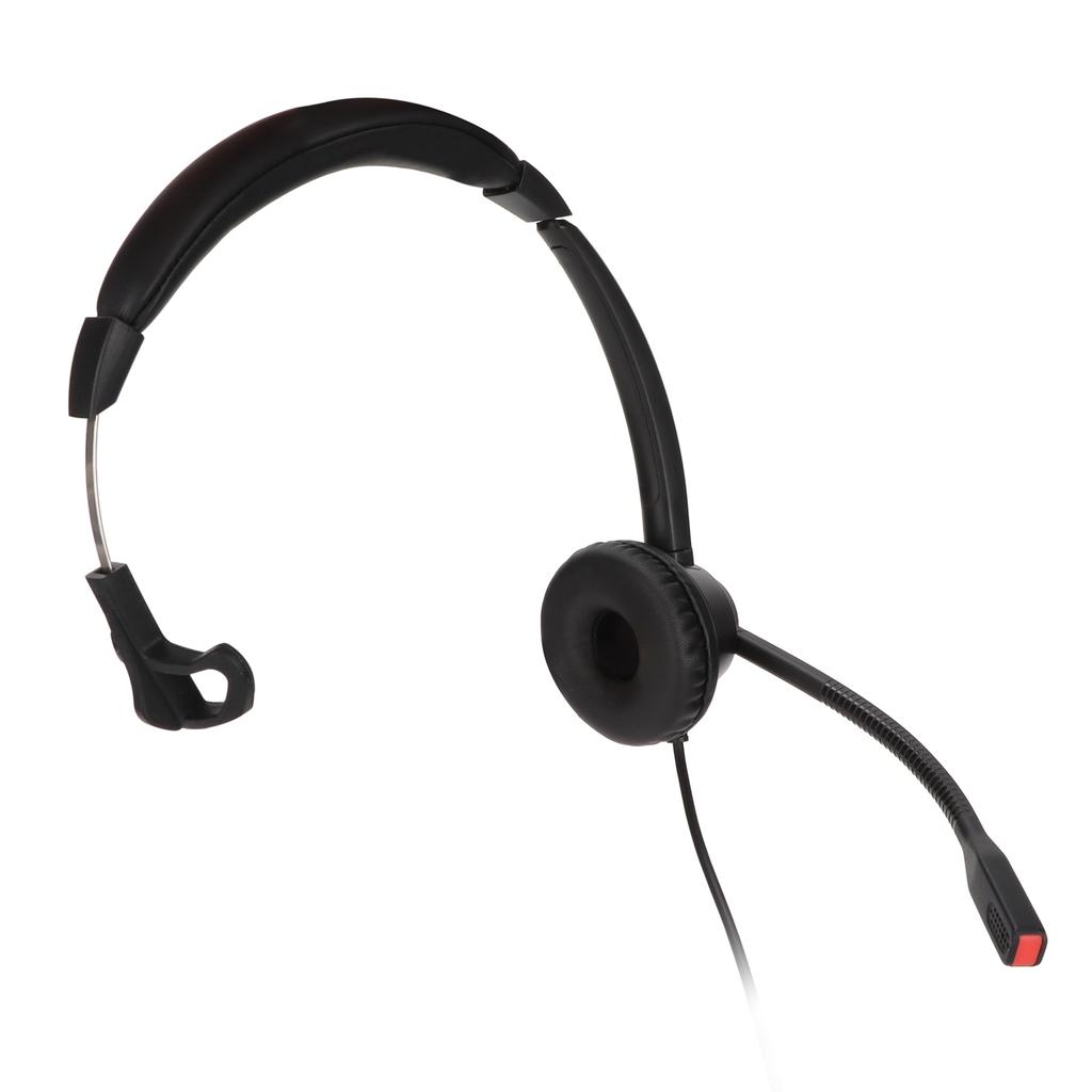 3.5mm Monaural Headset 3 Section Dual 3.5mm Plug PC Business Headset Supports Call And Speaker Volume Adjustment