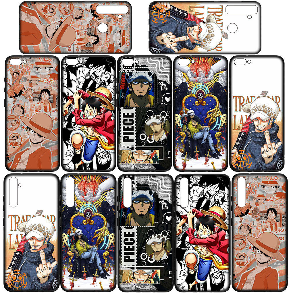 Handyhülle für iPhone 17 15 16 Plus Redmi Note 14 12 11 13 Pro Max Huawei P30 P20 Lite OPPO A60 A40 A80 A18 Poster One Piece Trafalgar Law Luffy Abdeckung