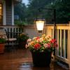 Solar Light Planter Soft Warm Waterproof Decoration Outdoor Solar Lamp Post Lights For Patio Park Lawn Balcony Courtyard Path
