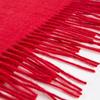 Hengyuanxiang Unisex China Red Cashmere Scarf