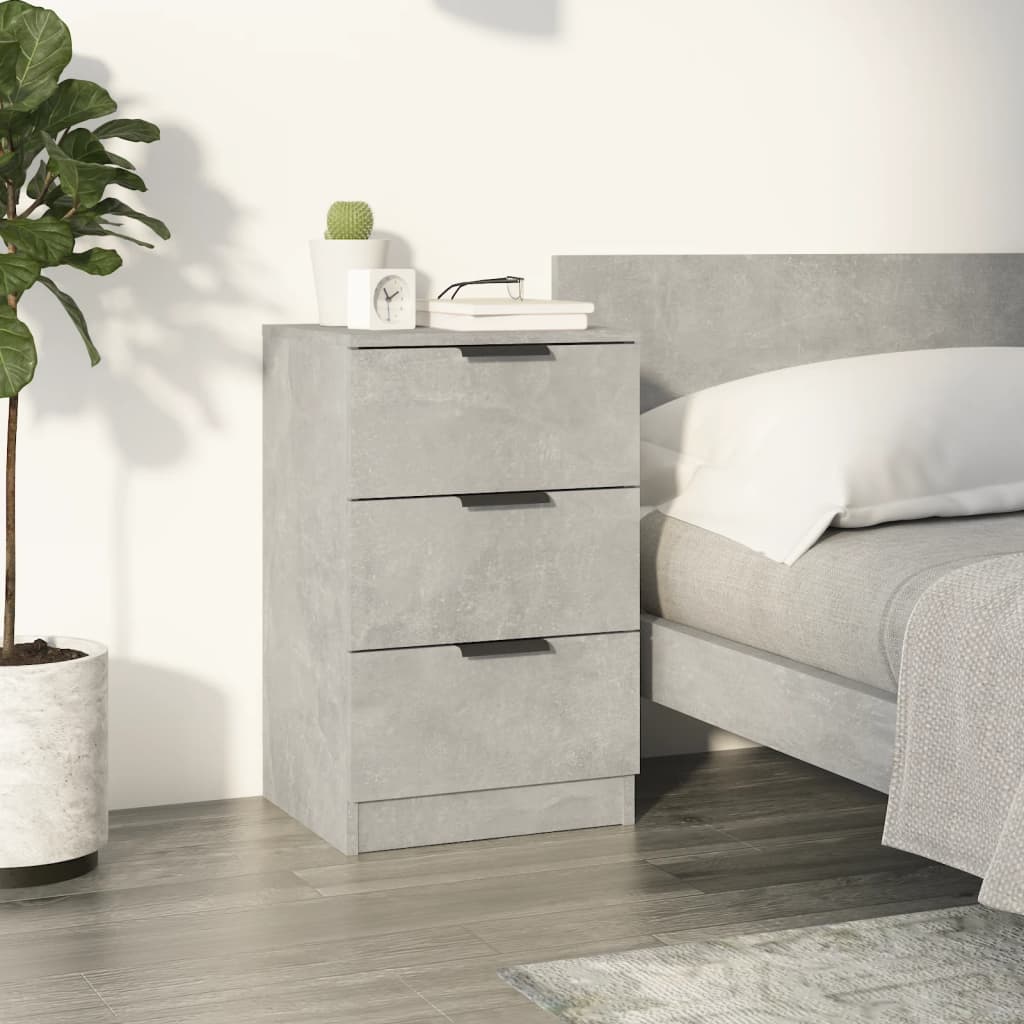 Nightstand Concrete Grey 40 X 36 X 65 Cm
