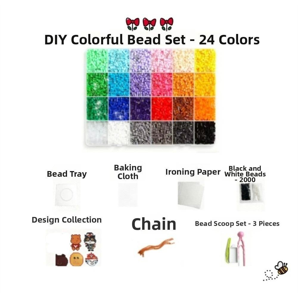 2.6mm Perler Hama Beads Kit DIY Make Puzzle Melting Beads Kits 3D Puzzle Beads Children Toy