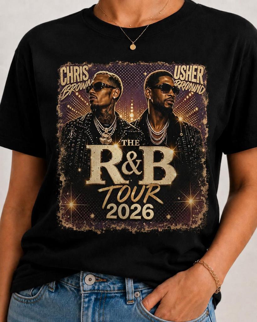 Vintage R&B 2026 Tour Graphic Tee, Y2K Aesthetic Gift,Music Lover Gift For Her Him