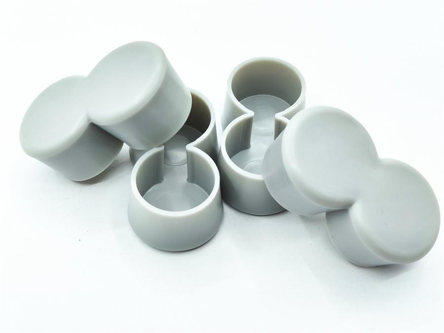 4Pcs/Set 1" Double Tube Chair Table Leg Tip Caps Feet Cover Pads Floor Protector