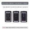 Metal Leather Car Remote Key Case Cover for Jeep Grand Wagoneer Cherokee Obsidian II 2021 2022 2023 Protection Auto Accessories