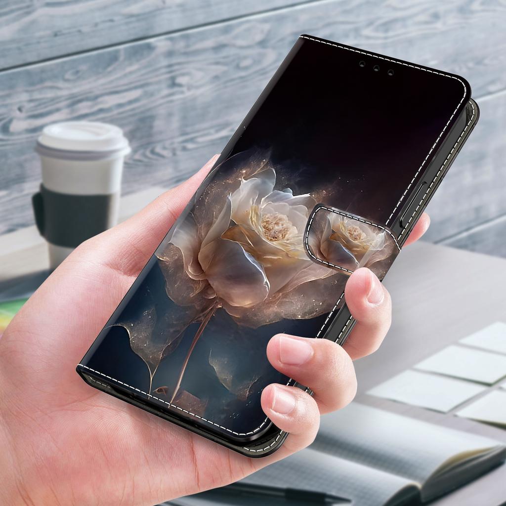 Für Samsung Galaxy S24 Hülle Musterdruck Leder Klapphandyhülle