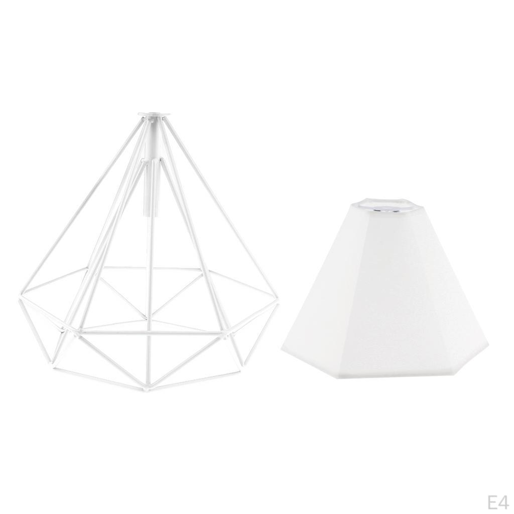 Metal Diamond Bulb Guard Lamp Cage Light Lampshade 12 Colors