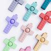 Infant Teething Sticks Children's Cross Teething Rings Baby Bubble Fun Silicone Teething Rings Toys