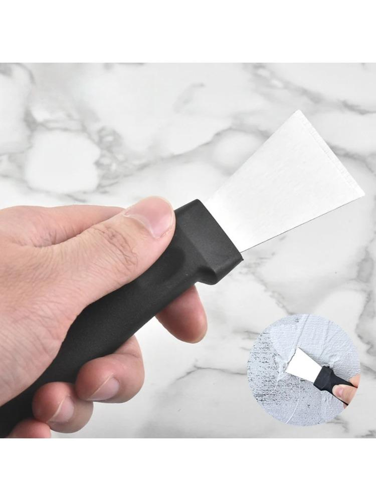 Red Curved Garden Shovel Stainless Steel Multifunctional Ergonomic Handle Durable Scraper