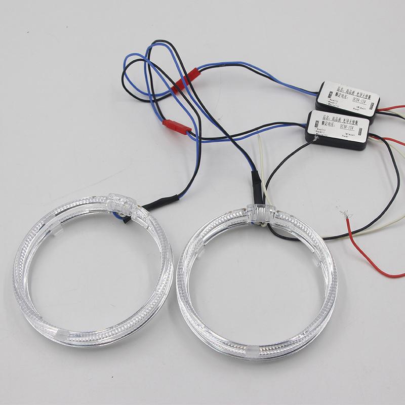 1Pc Multi Color Angel Eye Circle Ring Led Headlight Fog Lamp Double Light Lens