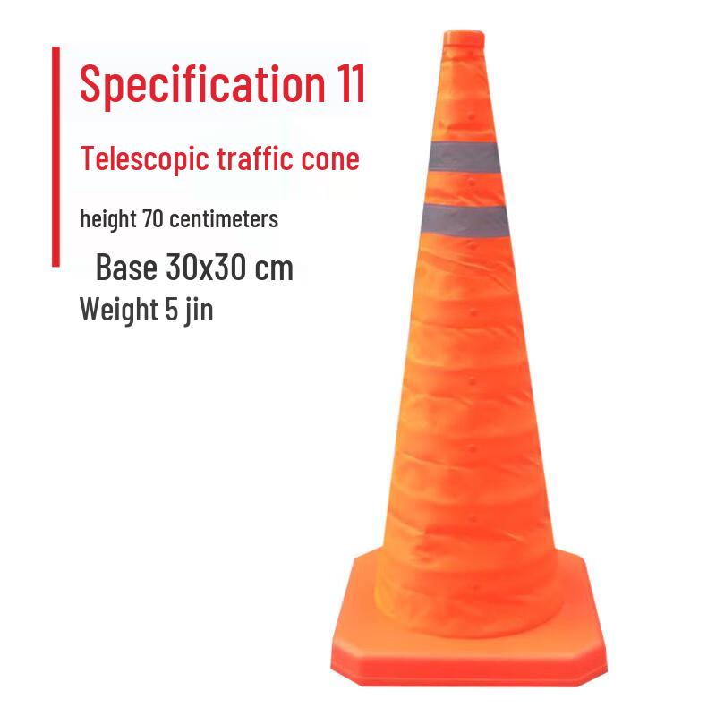 Collapsible Rubber Reflective Traffic Cone