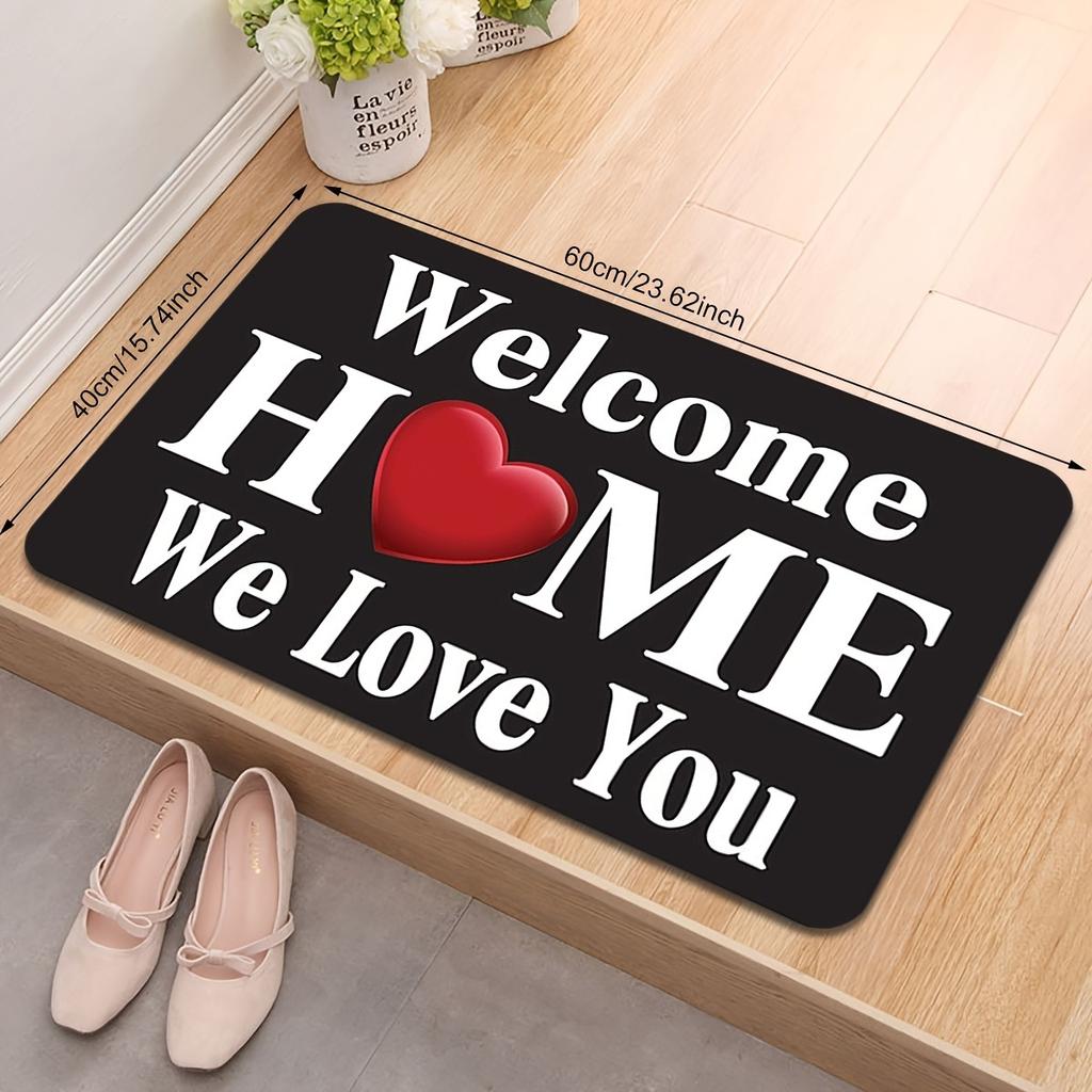 1PC Welcome Home Charactor Door Mats Kitchen Rugs Non-Slip Pop Design Bedroom Rugs Bath Mat Carpet for Home Sink Laundry Decor