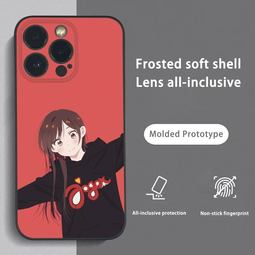 Anime Chizuru M-Mizuhara Phone Case For iPhone 16 15 14 13 Pro Max Plus Mini Frosted Soft Shell Funda Shockproof Cases