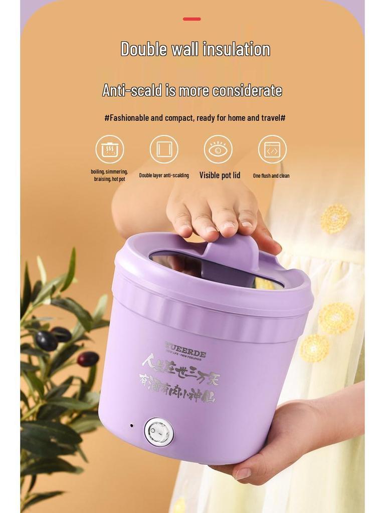 Compact Electric Mini Ramen Cooker - Multifunctional Instant Noodle Pot