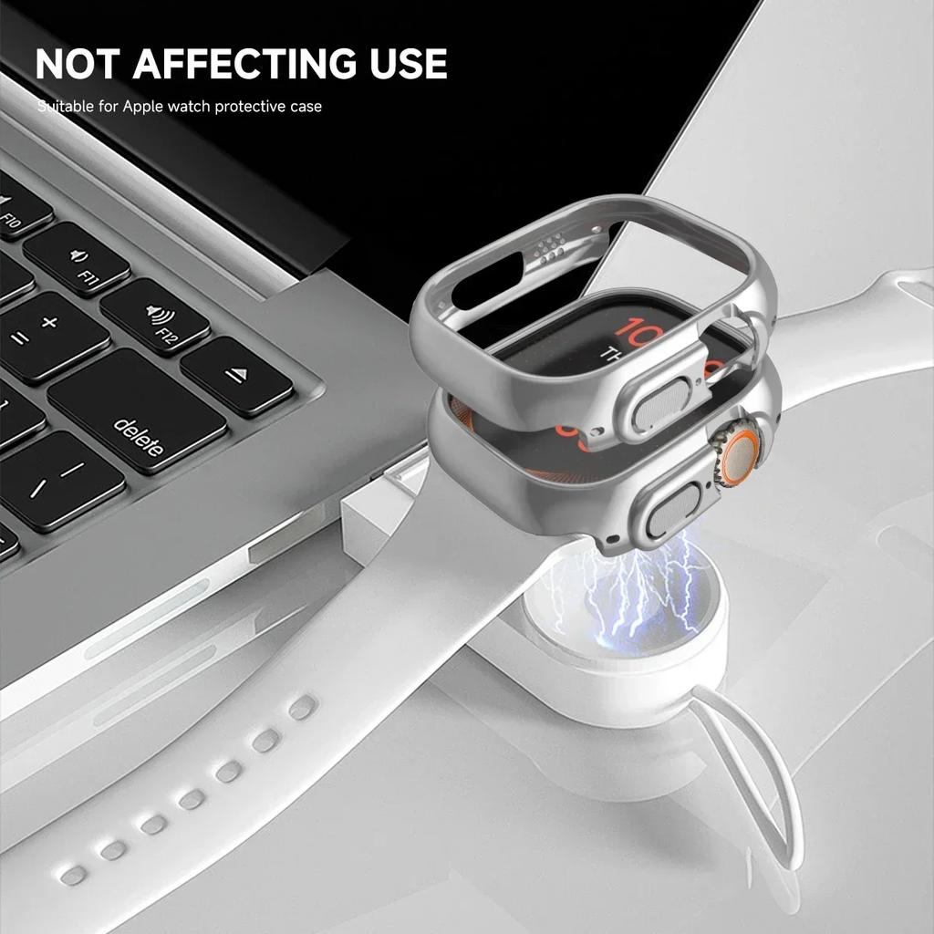 PC Case for Apple Watch 45mm 41mm 38mm 42mm 40mm 44mm Plated Skeleton Cover Hard case Frame for iWatch 10 9 SE 8 7 6 5 4 3 2 1