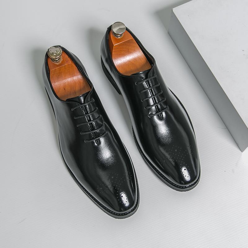 Męskie Buty Eleganckie Trend Ślubne Społeczne Codzienne Skórzane Męskie Biurowe Codzienne Buty Biznesowe Formalne Buty Oxford Męskie