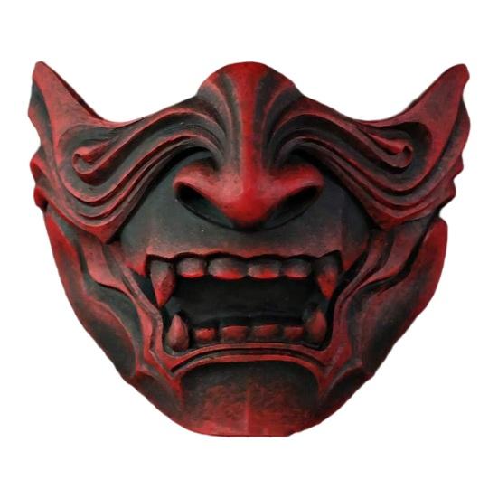 

Yousheng Косплей Маска для лица Хобби Уютный Реалистичный Ужасный Ужасный Удобный Легко носить Реквизит для вечеринки на Хэллоуин Маска Праджня на половину лица для дома темно-красного