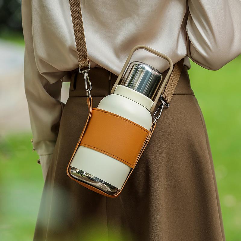 Stainless Steel Insulated Water Bottle Portable Large Capacity Vacuum Water Bottle For Office Camping Cycling
