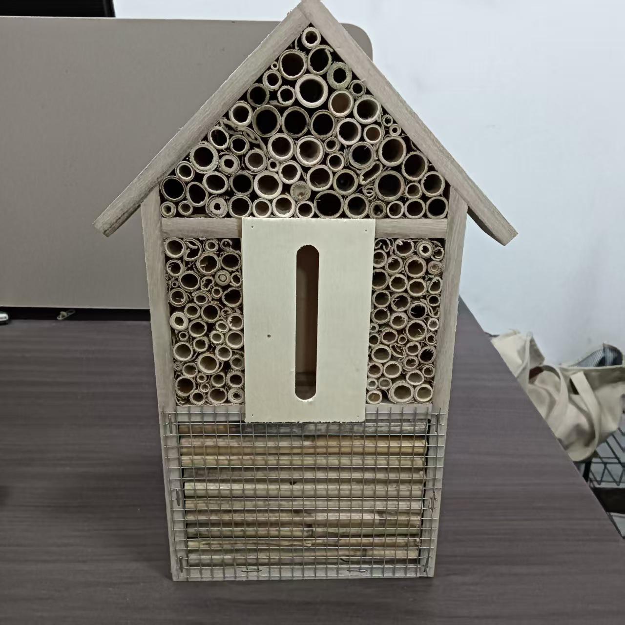 

Деревянный домик для насекомых для сада, декоративная подвесная клетка для птиц