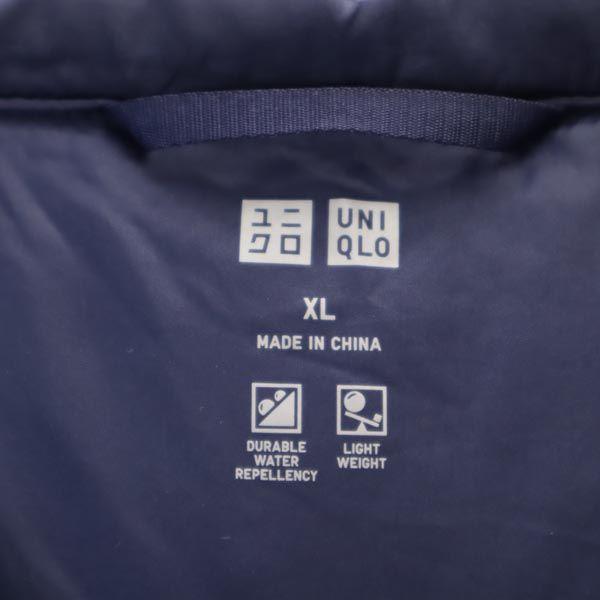 UNIQLO seamless Down jacket XL Navy system hood Women Used