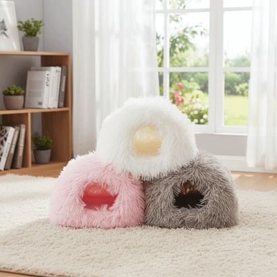 Fluffy Warm Hamster Nest Comfortable Windproof Mouse Bed House Soft Non-slip Hamster Cage Pet Accessories