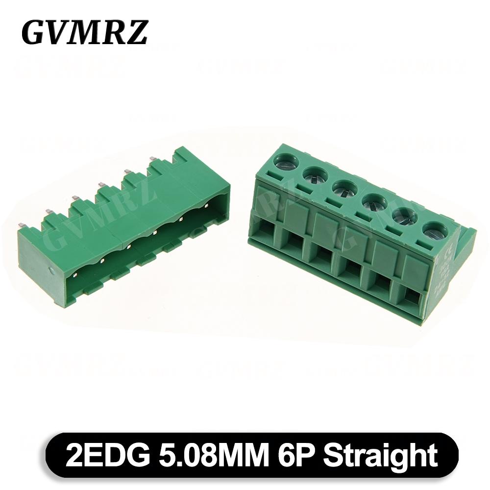 5Set/lot KF2EDGK Terminal Block Male Female 5.08 mm Plug-in Seal PCB Connector 2EDG PCB 2P 3P 4P 5P 6P 7P 8P 9P 10P 12P