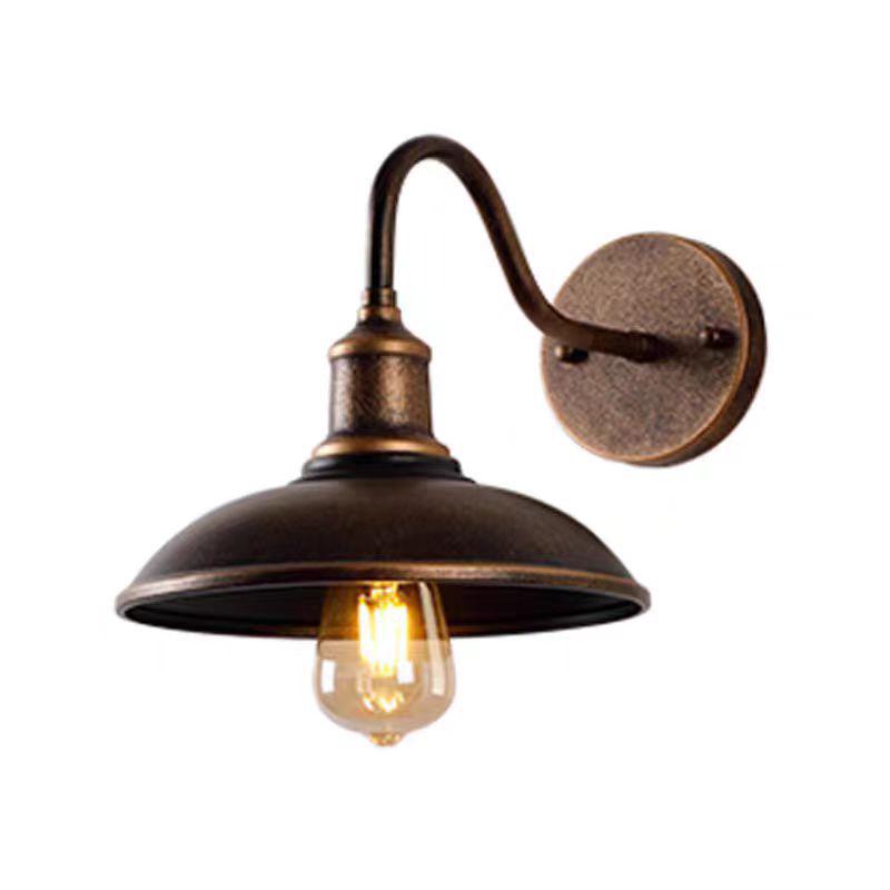Retro American Outdoor Wall Lamp: Waterproof Lighting for Balcony, Corridor, Walkway, Garden, and Courtyard Fence.