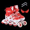 Adjustable Childrens Roller Shoes With Mesh Fabric Pvc Wheels For Play Outdoor