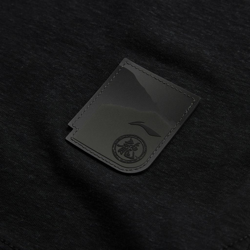 Li Ning X Jackie Chan Collaboration Kung Fu Series Printed Round Neck Comfortable Versatile Breathable Loose Short Sleeve T-Shirt AHSU195-2