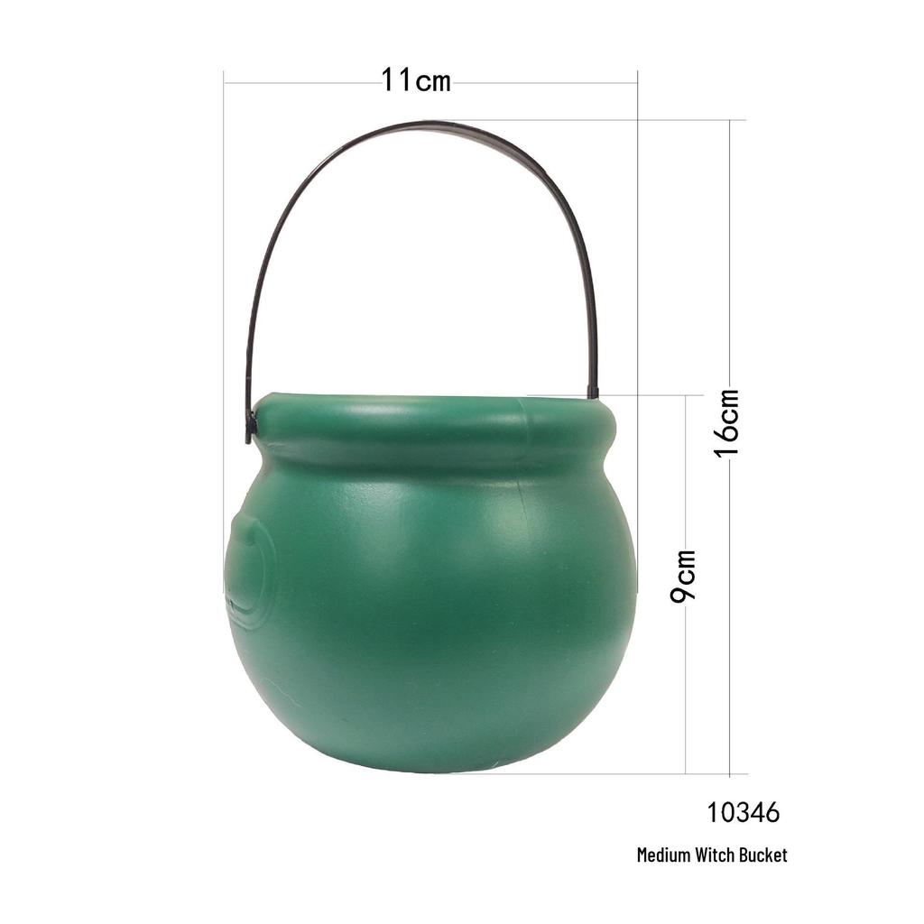 Halloween Black Witch Flame Candy Jar and Party Supplies