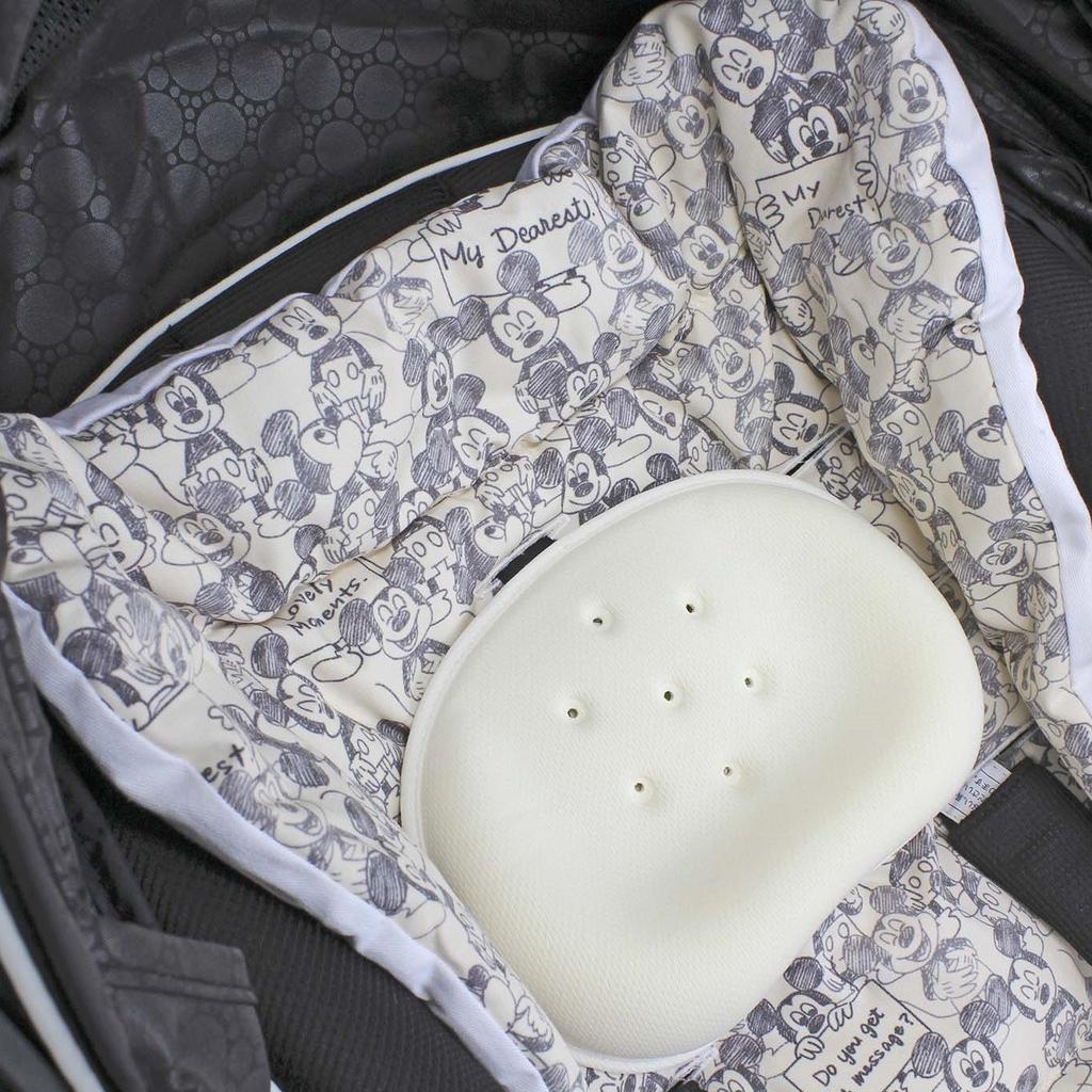 Napolex Disney Baby Mickey Mouse Stroller Cushion Suitable for All Protects Stylish Monochrome Baby Mat, Clean, Washable, Seasons, Baby, Design, Gift,