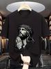 Unisex T-shirt Summer Men's Fashion Pattern Short Sleeve T-Shirt with Letter Print