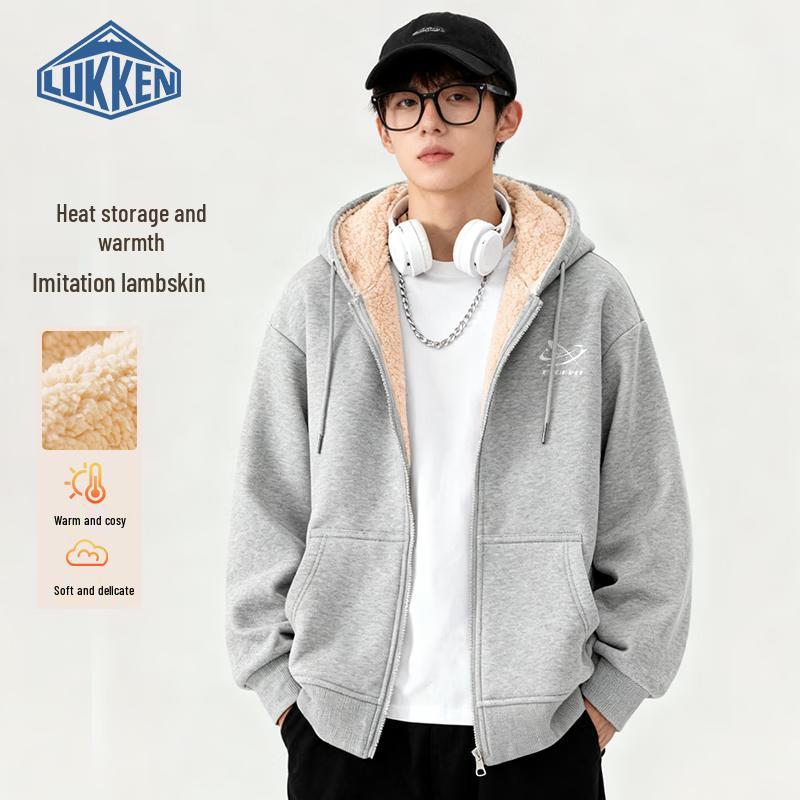 LUKKEN Men s Heavyweight Fleece-Lined Pullover Sweatshirt L