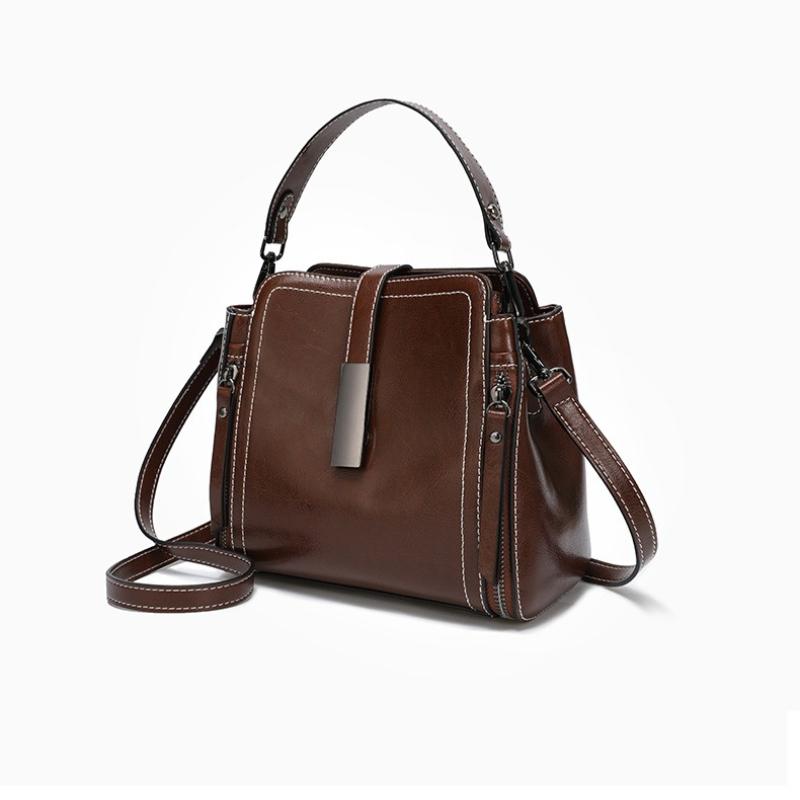 Women's Shoulder Bag Genuine Leather Zipper Purse Luxury Cowhide Crossbody Bags Female Handbag Hobos Messenger Tote Bag