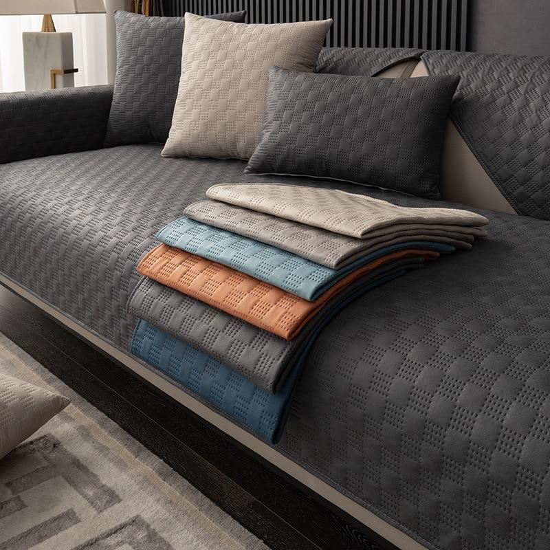Sofa Cushion Four Seasons Universal Sofa Protective Cover Towel Anti-slip Cushion Carpets for Living Room Decoration