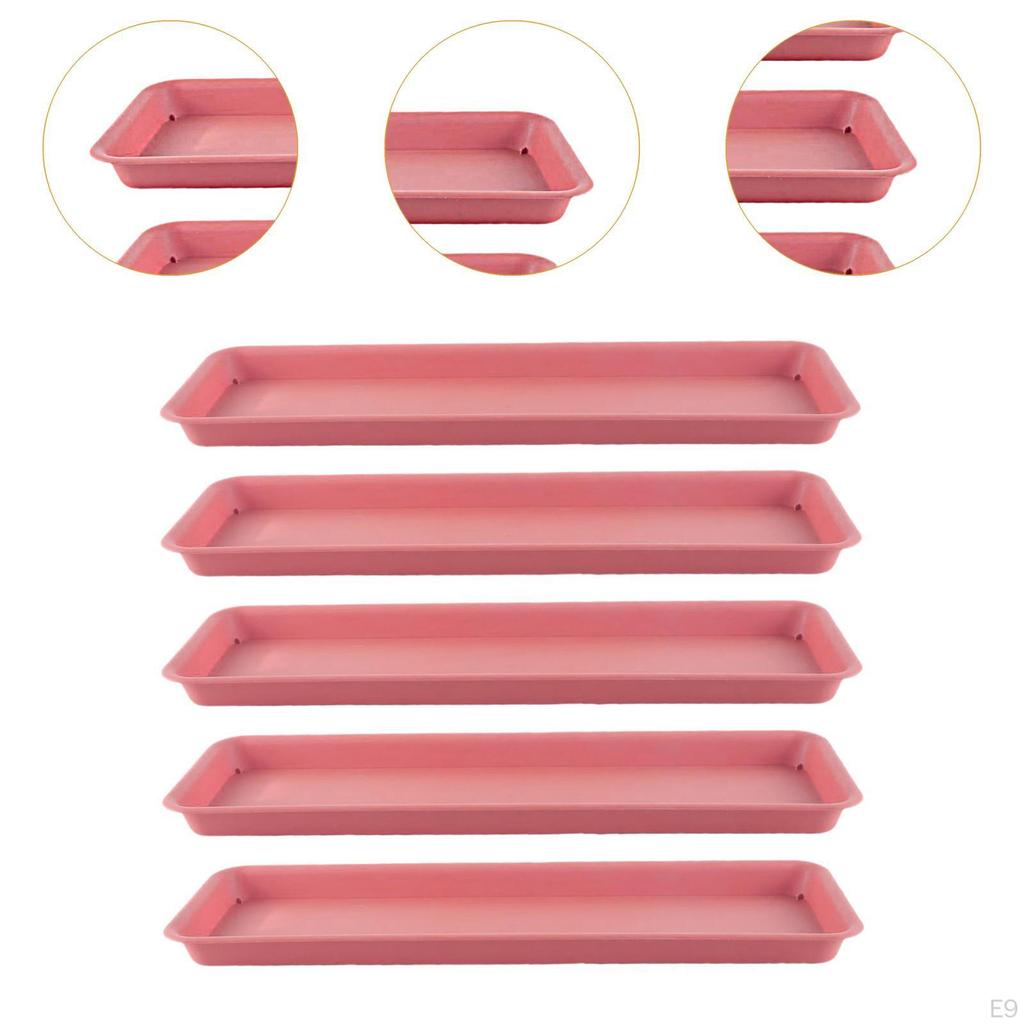 5-fache Pflanzenschalen Basisbecher Rechteckige Pflanzen Blumentopf -Nendasesen für Innenräume,