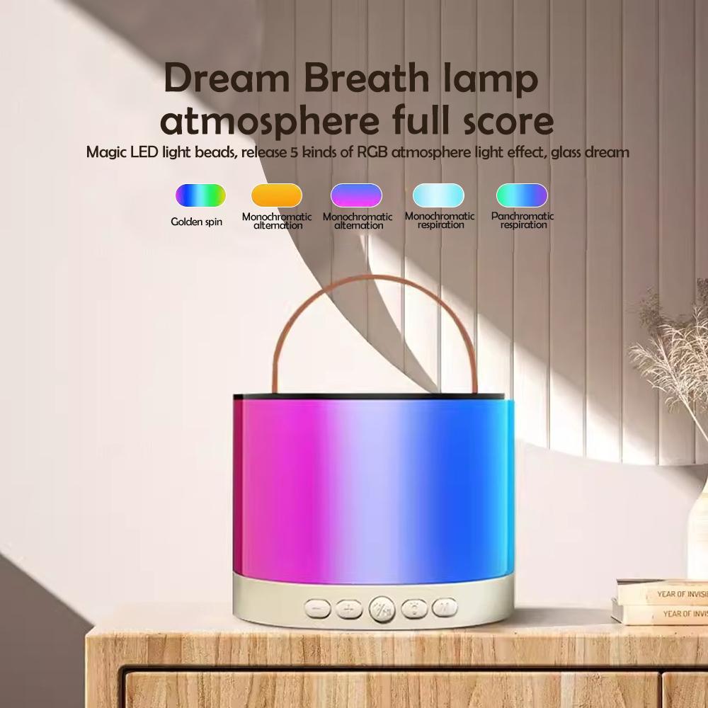K52 Smart Karaoke Speaker Night Light for Kids Portable Bluetooth Speaker with 2 Wireless Microphones For Christmas Gifts