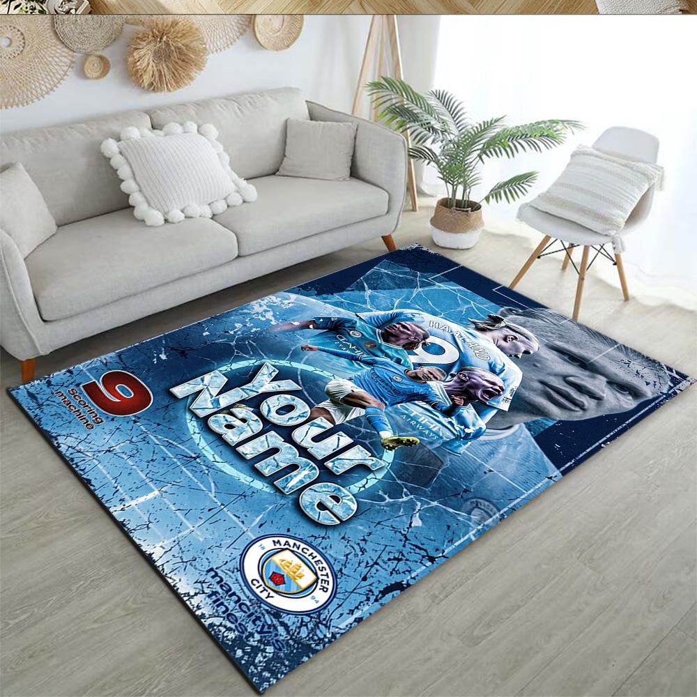 Haaland Personalized Name Floor Rug Office Rug Suitable For Dormitory Dining Room Decorate Room Hallway Antislip Carpet Decorate Offices