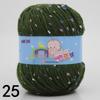 Bean Color Dot Medium Thick Hand-Knitted Yarn Silk Protein Fluff Sweater, Scarf, Jacket, Hat Wool for DIY Knitting