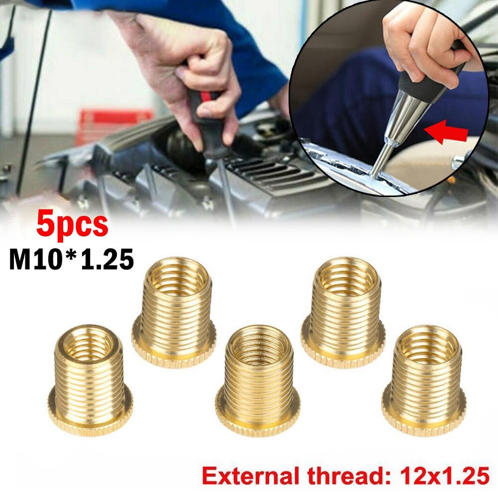 

M10x1 5/M10x1 25/M8x1 25 5 шт. Комплект гаек-вставок с резьбовыми адаптерами для ручки переключения передач M10*1.25
