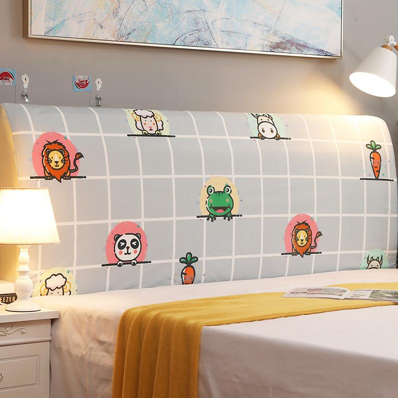 Elastic All-Inclusive Headboard Cover Bed Head Back Protection Dust Cover INS Dustproof Soft Wooden Bedhead Backrest Protection