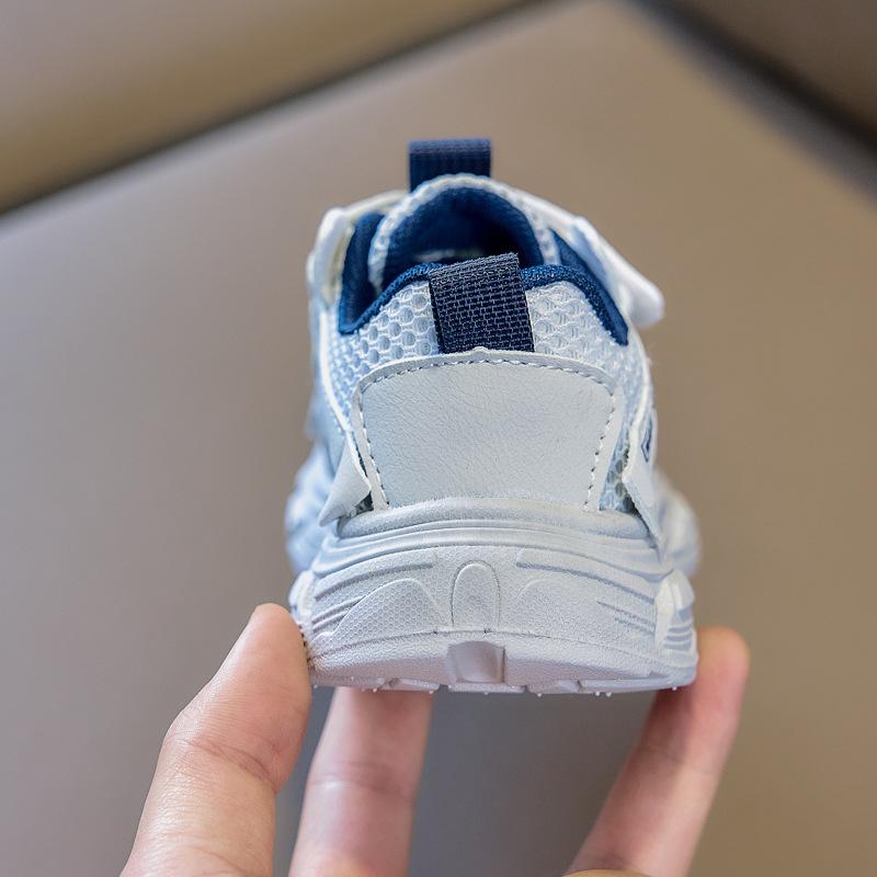 Breathable Hollow Single Mesh Kids Sports Sneakers Non Slip Unisex Boys Girls Running Shoes