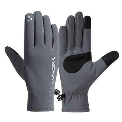 Waterproof Touchscreen Ski Gloves for Men & Women - Warm, Non-Slip, Velvet-Lined Winter Cycling Gloves