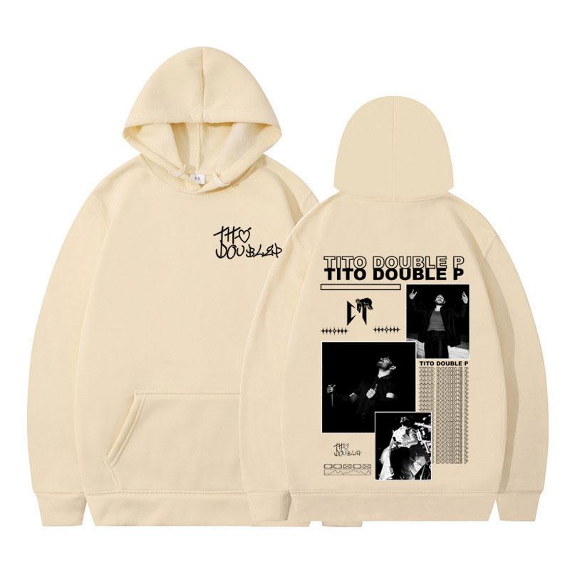 Tito Doble P Album Merch 2025 Hoodie Men Women Autumn Winter Hip-hop Sportswear Long-sleeved Oversized Loose Pullover Streetwear