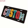 Custom Photo Text License Plate, Personalized Car Tag with Name, Durable Aluminum Vanity Plate for Truck SUV