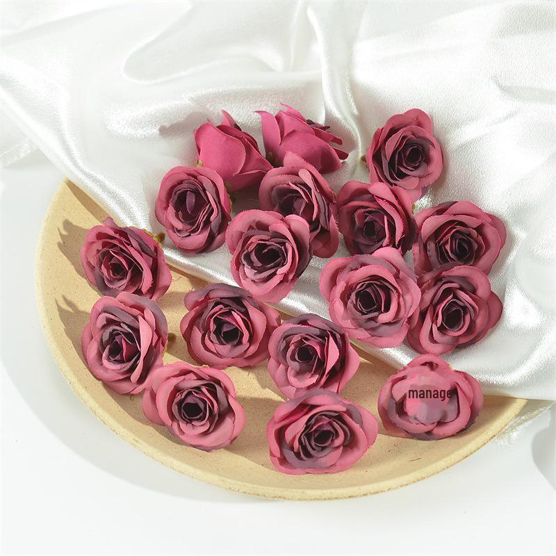 Simulation Rose Flower Heads for DIY Wedding Decor, Gift Boxes, Clothing, Wreaths, and Silk Flower Arrangements