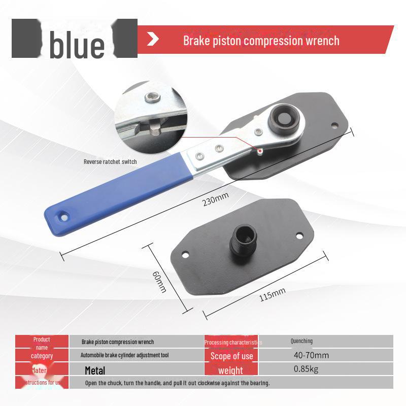 Disc Brake Piston Compressor & Wrench Set